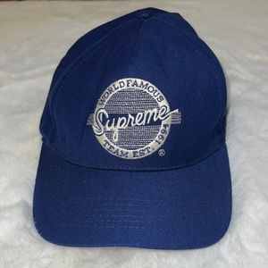 Blue Supreme cap. 💙 Will ship out asap! Buy now!